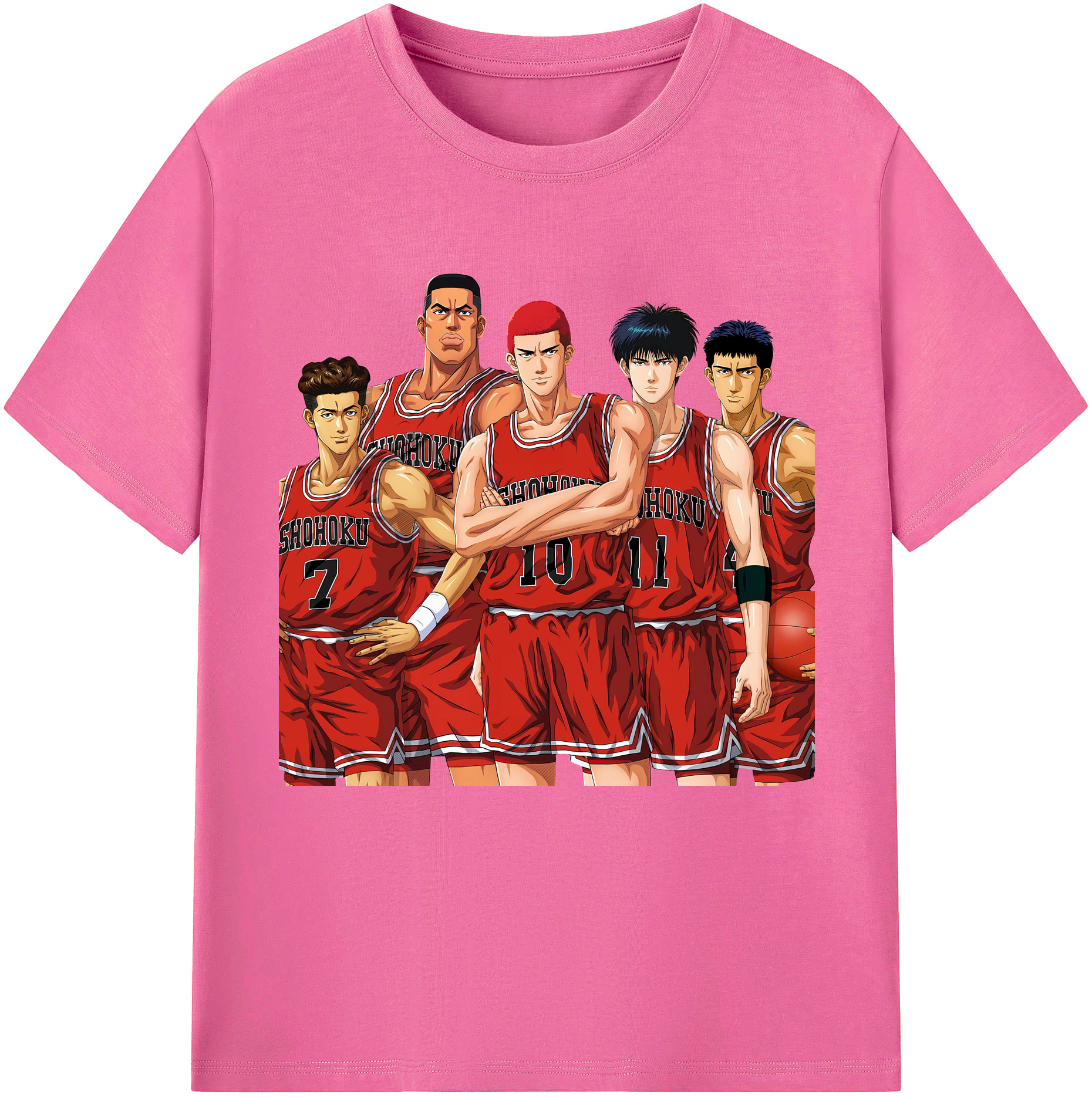 （画像用） SLAM DUNK／スラムダンク レディースカジュアルプリントTシャツ（綿100％）